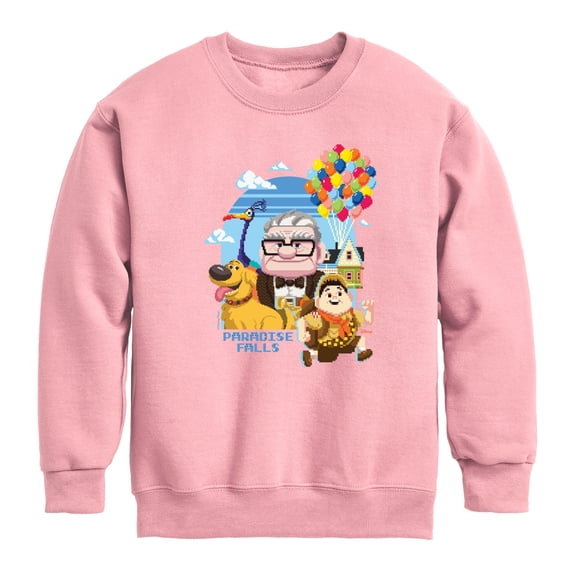 Up - Carl, Russell And Friend Group Boys' Graphic Long Sleeve Fleece Sweatshirt