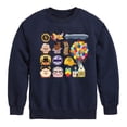 thumbnail image 1 of Up - Character Icon Grid - Youth Boys Crew Fleece Sweatshirt, 1 of 4