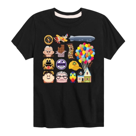 Up - Character Icon Grid Short Sleeve Graphic T-Shirt