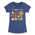 thumbnail image 1 of Up - Character Icon Grid - Youth Girls Fitted Short Sleeve T-Shirt, 1 of 4