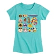 thumbnail image 1 of Up - Character Icon Grid - Youth Girls Fitted Short Sleeve T-Shirt, 1 of 4