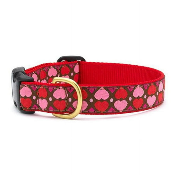 Up Country AHTCQ5W All Hearts Pet Collar - Extra Large