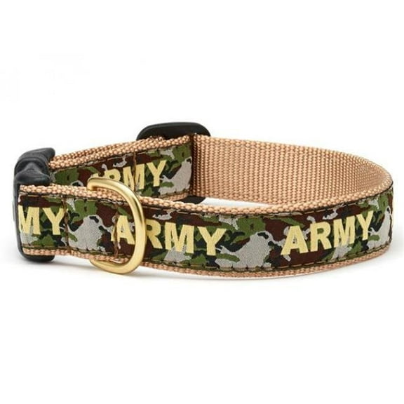 Up Country ARMCQ3N Army Pet Collar - Medium Narrow