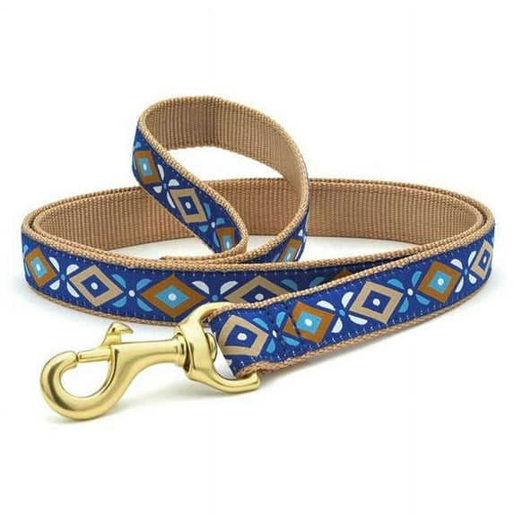 Up Country AZTLFLWD 6 ft. Wide Double Sided Aztec Blue Lead for Pet