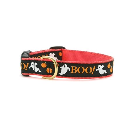 Up Country Boo! Dog Collar (Small (9-15”); Wide 1”)