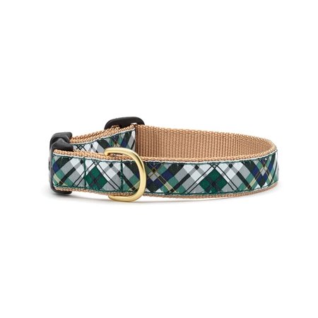 Up Country Gordon Plaid Pattern Dog Collar, X-Large (18 to 24 Inches) 1 Inch Wide Width