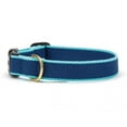 thumbnail image 1 of Up Country NABBCSW Navy & Aqua Bamboo Pet Collar - Small Wide, 1 of 1