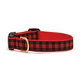 thumbnail image 1 of Up Country Red Buffalo Check Dog Collar, Large, 1 of 3