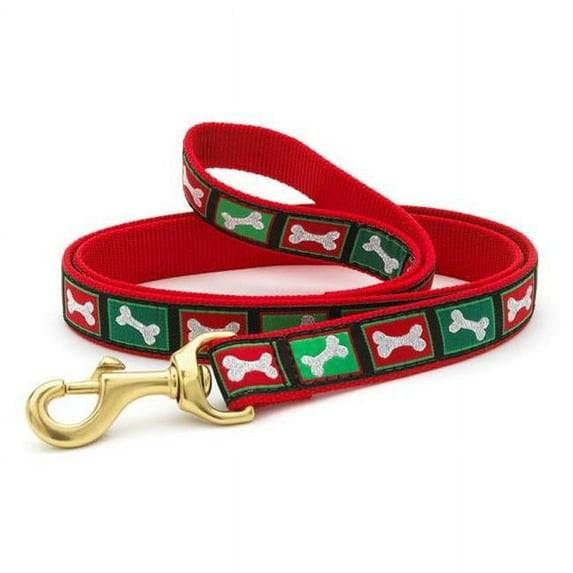 Up Country XBOSBLL 6 ft. Small Breed Christmas Bones Lead for Pet