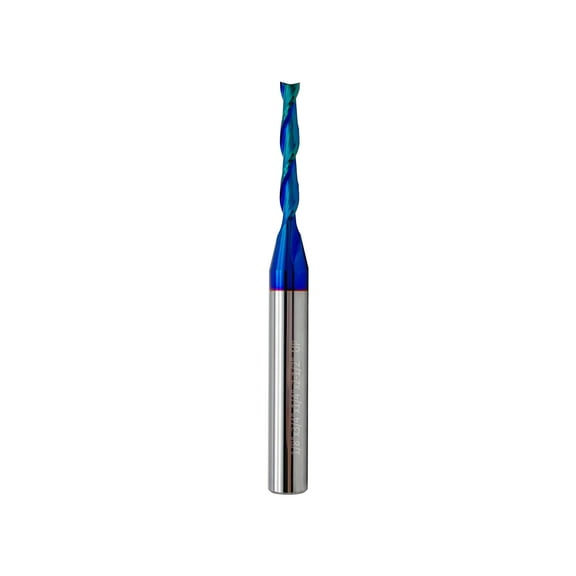 Up Cut Spiral Router Bit 1/8 inch Cutting Diameter and 1/4 inch Shank Solid Carbide CNC End Mill for Wood Carving Engraving Grinding Grooving1PCS
