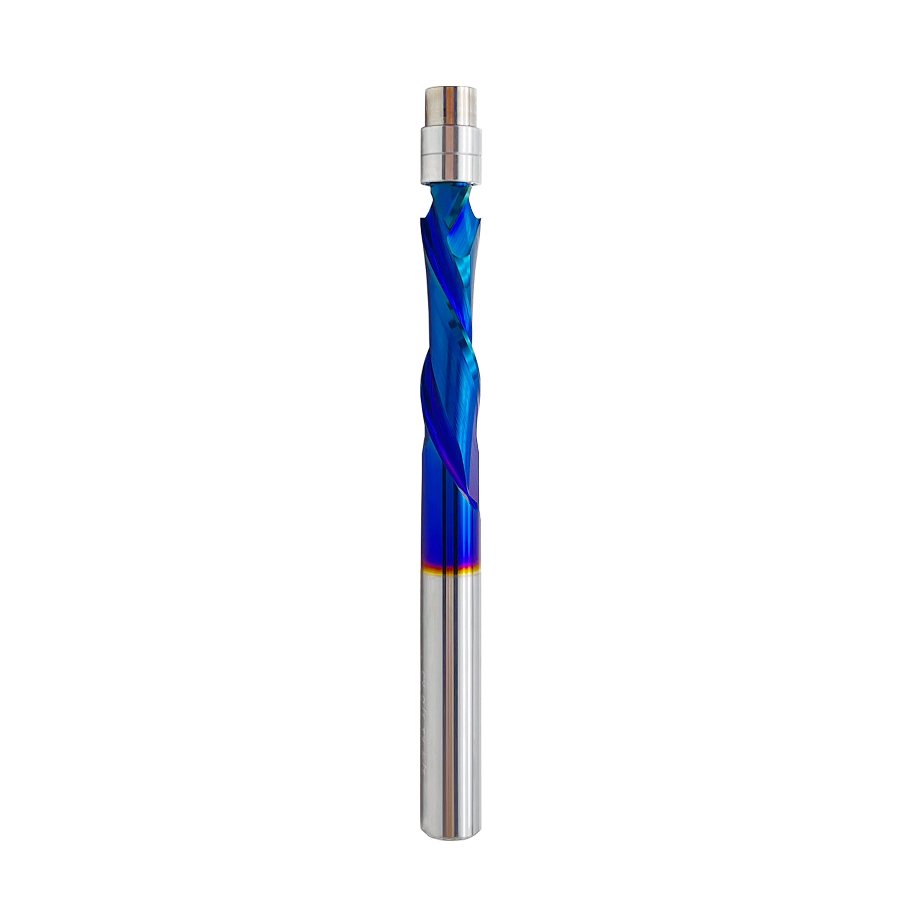 Baby Router Grinding Up&Down Cut Spiral Flush Trim Router Bit 1/4 inch Shank Solid Carbide ...