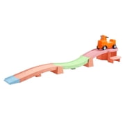 Up & Down Roller Coaster Toys for Toddlers Push Car Outdoor Playset with Farther & Faster Track Expansion Pack