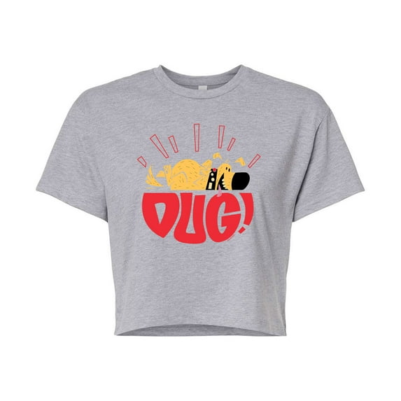 Up - Dug - Juniors Cropped Cotton Blend T-Shirt