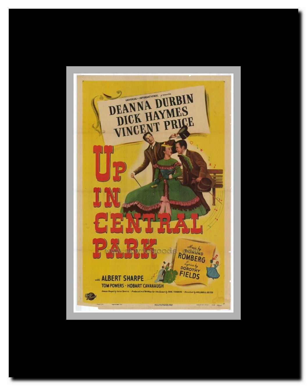 Up In Central Park Framed Movie Poster