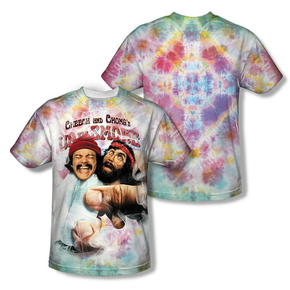 Up In Smoke Fried Tie Dyed Mens Sublimation Polyester Shirt