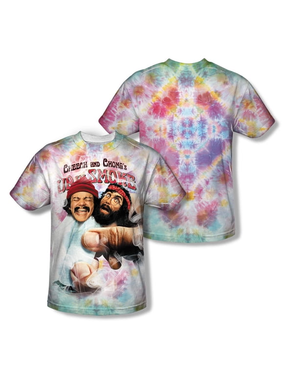 Up In Smoke Fried Tie Dyed Mens Sublimation Polyester Shirt