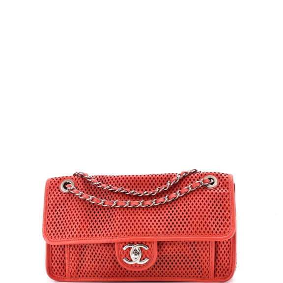 Up In The Air Flap Bag Perforated Leather Medium By Rebag