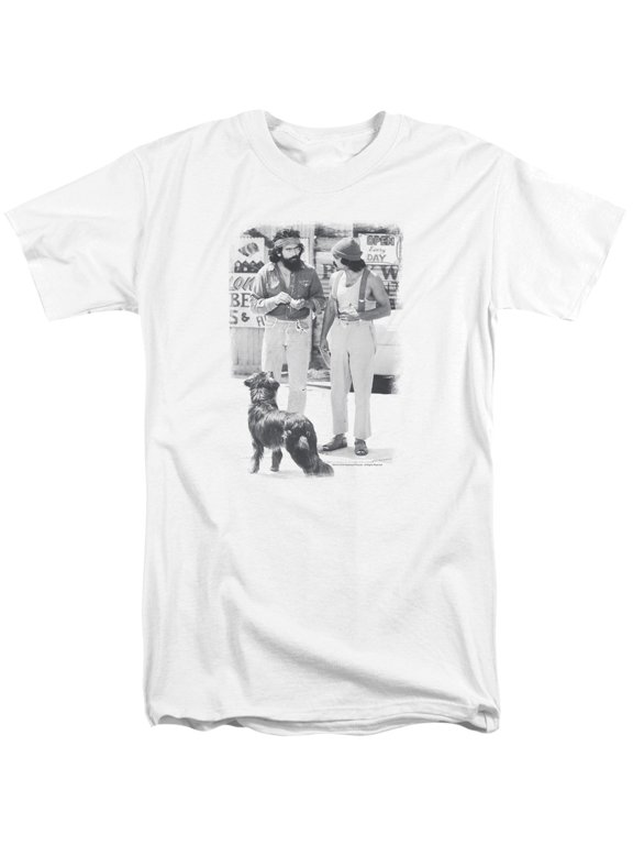 Up Inoke Cheech Chong Dog Adult Tall T-Shirt White