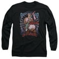 thumbnail image 1 of Up Inoke Pantyhose Long Sleeve Adult 18/1 T-Shirt Black, 1 of 1