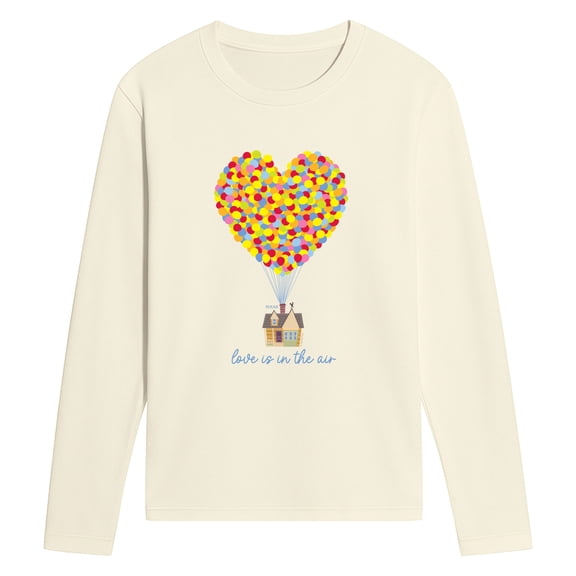 Up - Love Is In The Air - Men's Long Sleeve Graphic T-Shirt