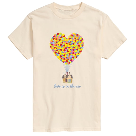 Up - Love Is In The Air - Men's Short Sleeve Graphic T-Shirt
