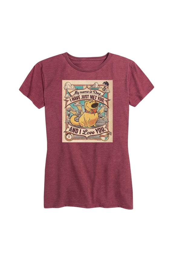 - My Name is Dug - Women's Short Sleeve Graphic T-Shirt