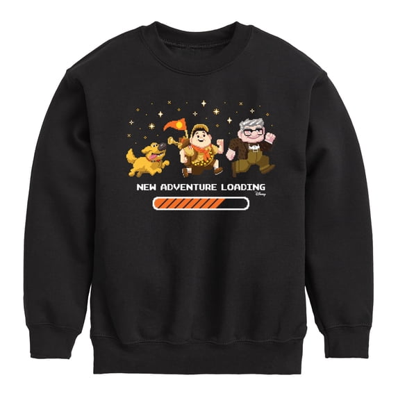 Up - New Adventure Loading Graphic Long Sleeve Fleece Sweatshirt
