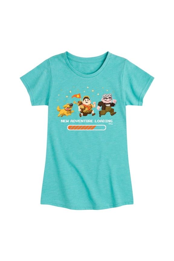 - New Adventure Loading - Youth Girls Fitted Short Sleeve T-Shirt