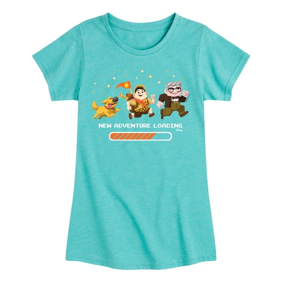 Up - New Adventure Loading - Youth Girls Fitted Short Sleeve T-Shirt