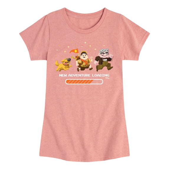 Up - New Adventure Loading - Youth Girls Fitted Short Sleeve T-Shirt
