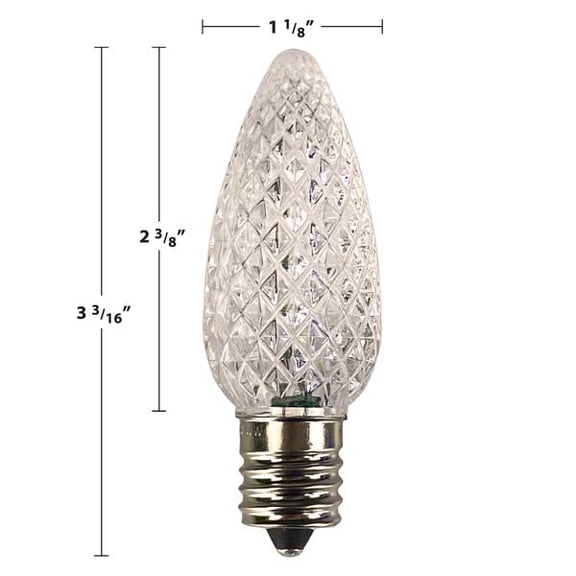 Up North C9 LED E17 Christmas Bulbs 25pc/Bag