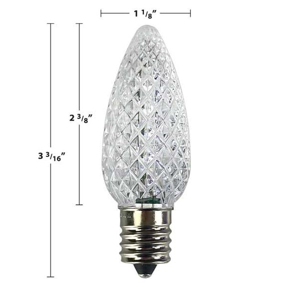 Up North C9 LED E17 Christmas Bulbs 25pc/Bag