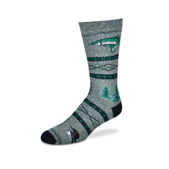 Up North Gray Large Socks