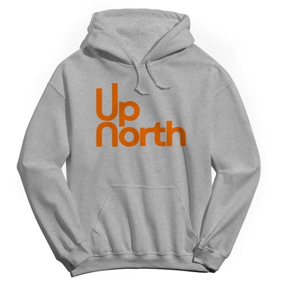 Up North Humor Graphic Sport Grey Men's Crewneck Sweatshirt Hoodie