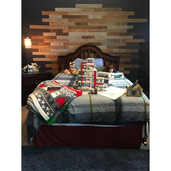 -Up Paneling - Real  Planks, Rustic Reclaimed Barn  for Accent Walls, Brown Gray Combinations, 3 sq. ft