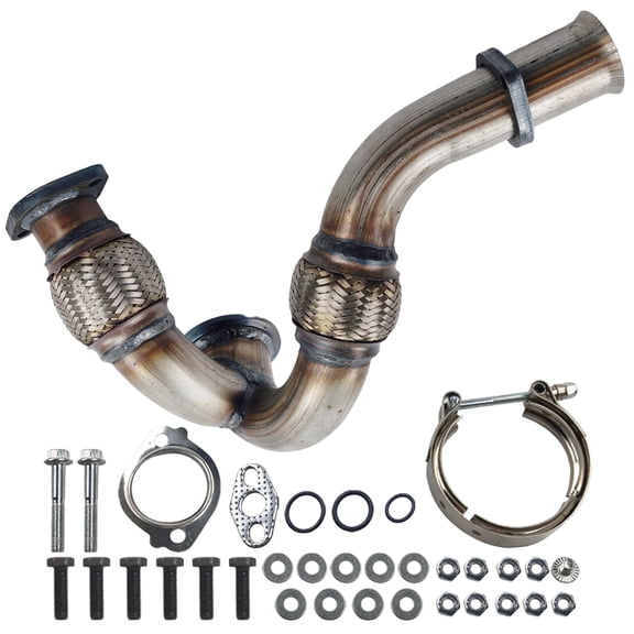 Up Pipes Y-Pipe Turbo Installation Kit for Ford 6.0L 2003-2007 Powerstroke Diesel - High Flow Exhaust Upgrade