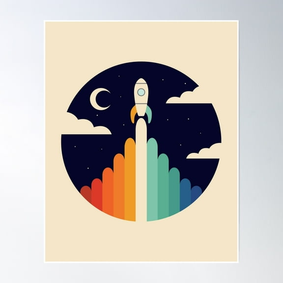 Up Poster Wall Art, Modern Wall Decor, 12x18 UNFRAMED