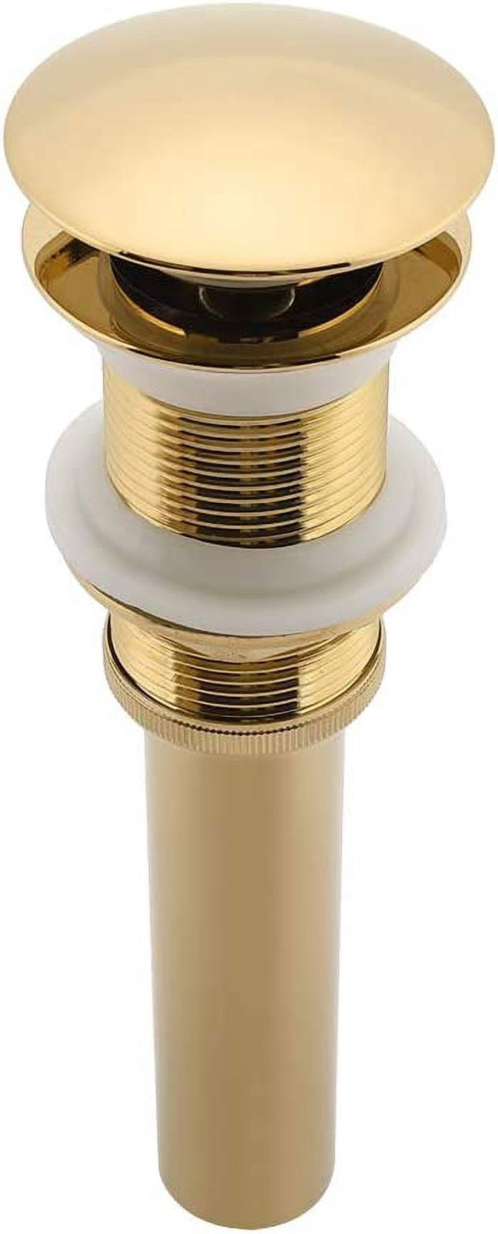 Up Sink Drain Without Over Hole, G1 1/4 Brass Bathroom Basin Sink Up Drain Assembly Non Overflow ...