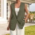 thumbnail image 1 of Up To 50% Off Women's Blazers & Suit Jackets Women's Sleeveless Short Sleeve Work Waistcoat Slim Elegant Coat, 1 of 5