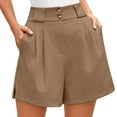 thumbnail image 1 of Clothing 2025 Women's Shorts Womens Waist Summer High Shorts Cotton Waist Casual Women Shorts Elastic and Solid Women's Shorts Women Blendingpants, 1 of 5
