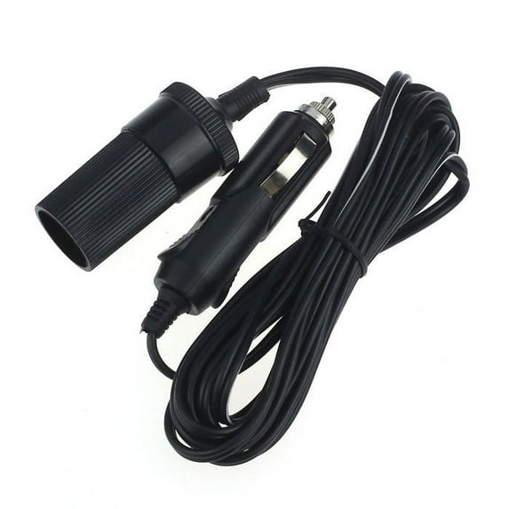 65 Surpdew 12V 10A Car Accessory Lighter Socket Extension Cord Cable 2M Black