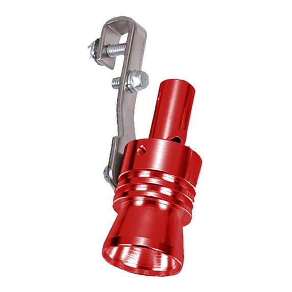 Surpdew Car Auto Exhaust Pipe Straight Tailpipe Accessory Whistle Sound Maker Red Xl