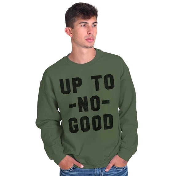 Up To No Good Wizard Map Funny Nerdy Sweatshirt for Men or Women Brisco Brands X