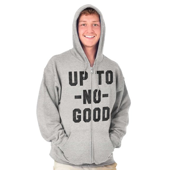 Up To No Good Wizard Map Funny Nerdy Unisex Fleece Graphic Zip Up Hoodie Brisco Brands 5X