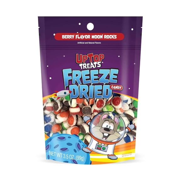 Up Top Treats Freeze Dried Berry Flavor Moon Rocks Candy