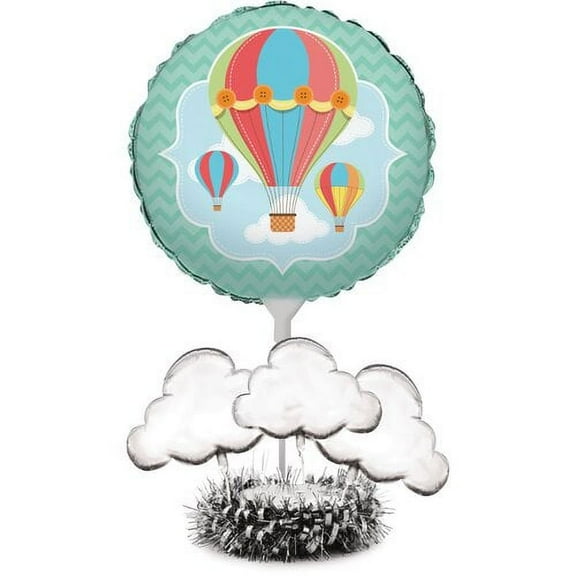 Up, Up & Away Hot Air Balloon Baby Shower Birthday Party Decoration Centerpiece