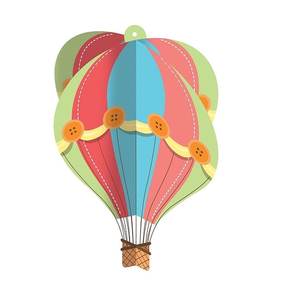 Up, Up & Away Hot Air Balloon Baby Shower Birthday Party Hanging Decoration