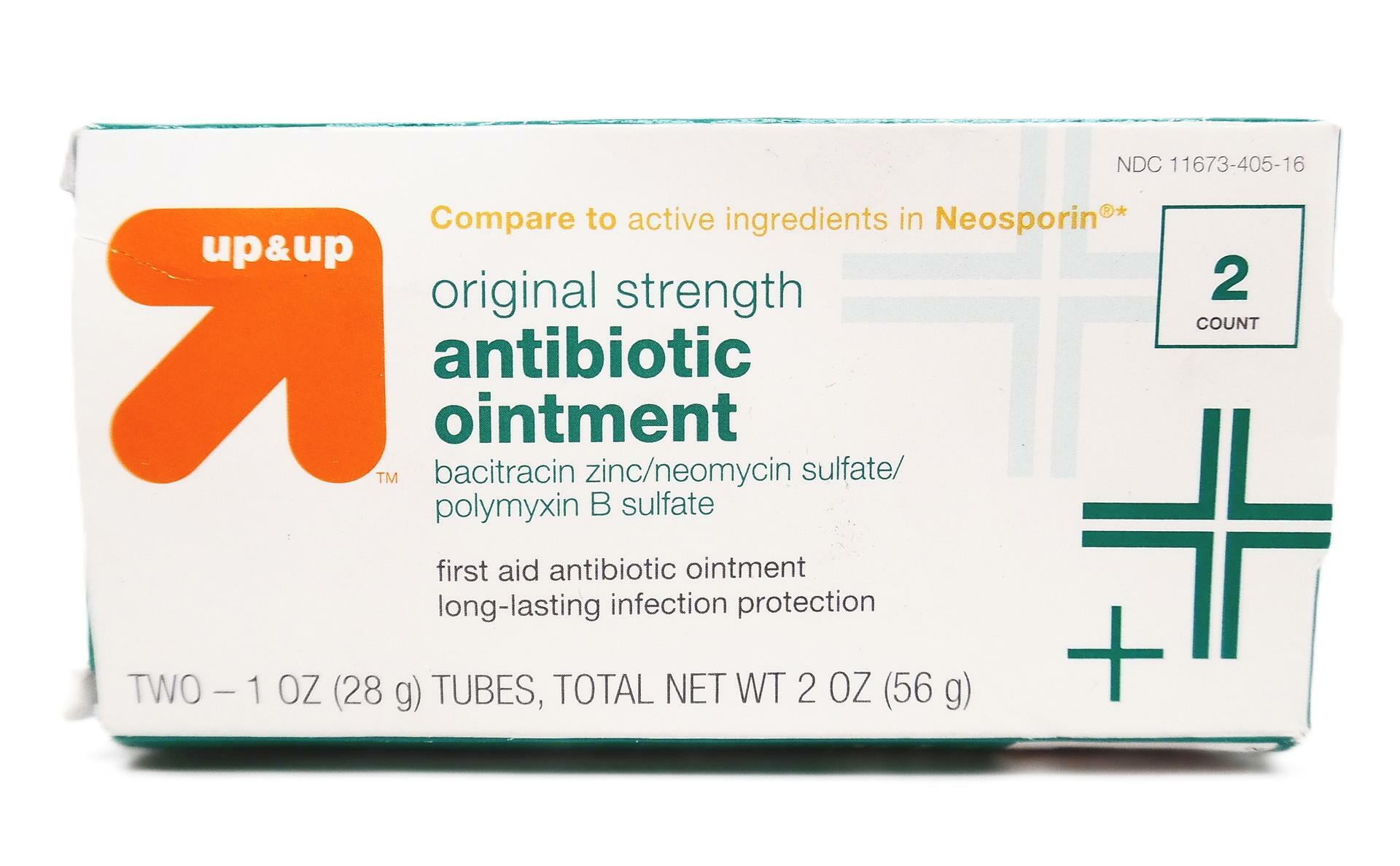 Up & Up Original Strength Antibiotic Ointment First Aid Cream 2pk (2 oz