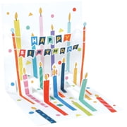 Up With Paper Everyday Pop-Up Greeting Card, 5-1/4" x 5-1/4", Lots Of Candles