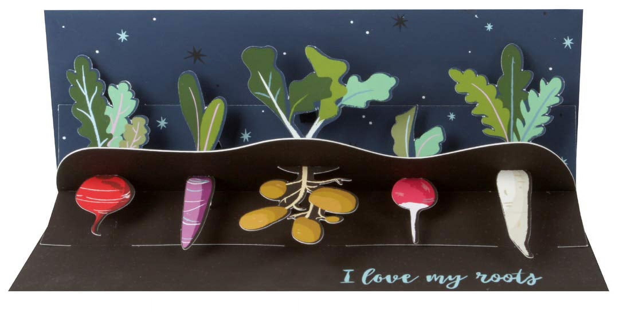 Up With Paper Pop-Up Panoramics Grußkarte „Gartenkatzen“ – 10,2x22,9 Cm, Mit Beweglichem Schmetterling